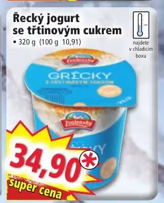 Norma Řecký jogurt se třtinovým cukrem nabídka