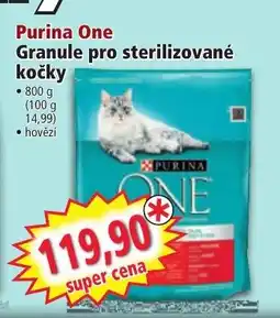 Norma Purina One Granule pro sterilizované kočky nabídka