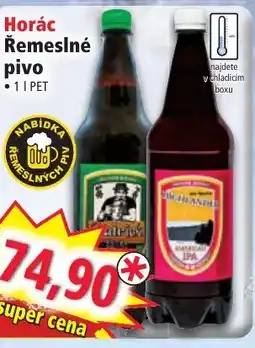 Norma Horác Řemeslné pivo nabídka