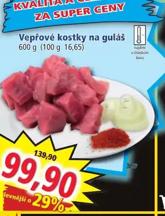 Norma Vepřové kostky na guláš nabídka