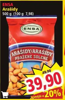 Norma ENSA Arašídy nabídka