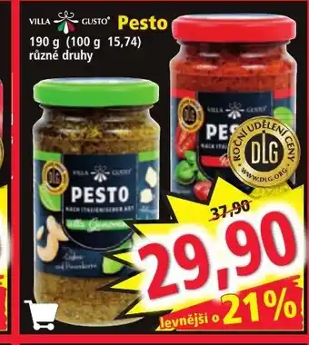 Norma GUSTO Pesto nabídka