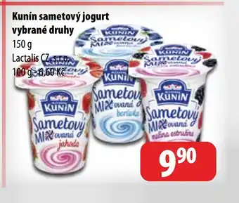 Partner Maloobchodní síť Kunín sametový jogurt vybrané druhy nabídka