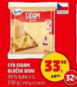 Penny Market SÝR EIDAM BLOČEK BONI, 250 g nabídka