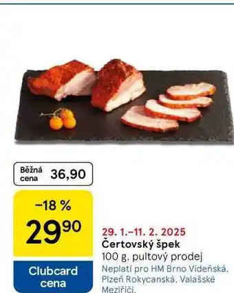 Tesco Čertovský špek, 100 g nabídka