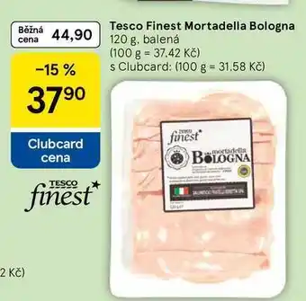 Tesco Tesco Finest Mortadella Bologna, 120 g, balená nabídka