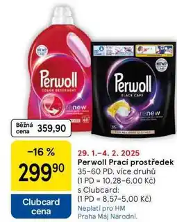 Tesco Perwoll Prací prostředek, 35-60 PD, více druhů nabídka