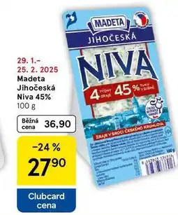 Tesco Madeta Jihočeská Niva 45%, 100 g nabídka