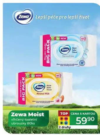 Tamda Foods Zewa Moist vlhčený toaletní ubrousky 80ks nabídka