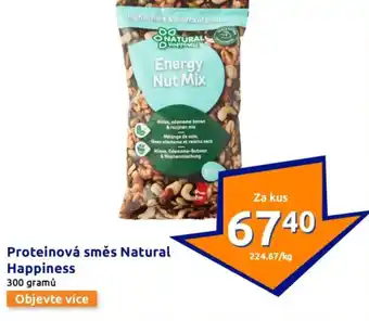 Action Proteinová směs natural happiness nabídka