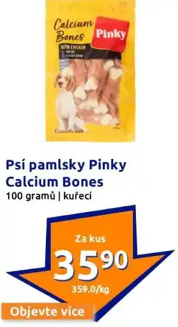 Action Psí pamlsky pinky calcium bones nabídka