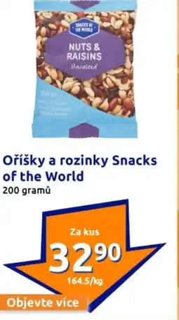 Action Oříšky a rozinky snacks of the world nabídka