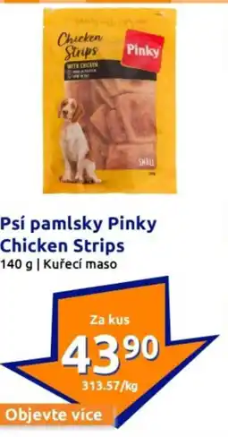 Action Psí pamlsky pinky chicken strips nabídka