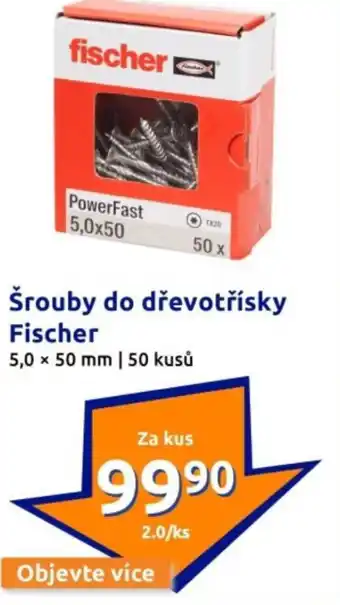 Action Šrouby do dřevotřísky fischer nabídka