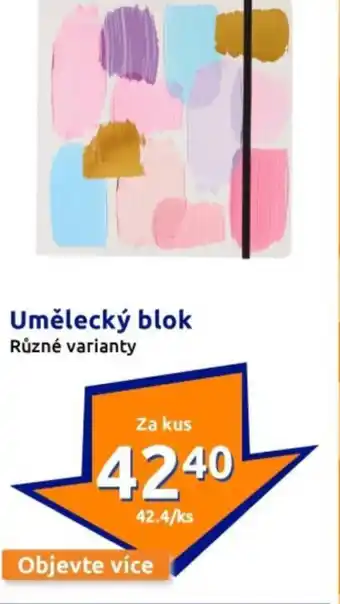 Action Umělecký blok nabídka