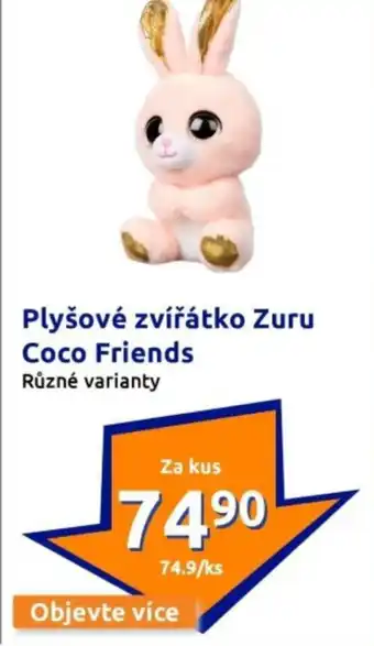 Action Plyšové zvířátko zuru coco friends nabídka