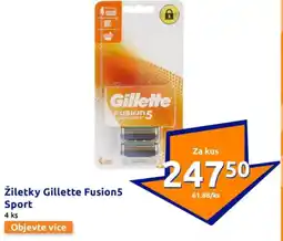 Action Žiletky gillette fusion5 sport nabídka