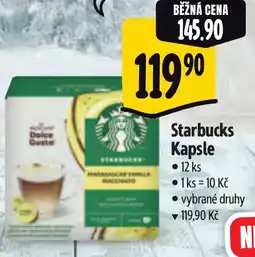 Albert STARBUCKS Kapsle nabídka