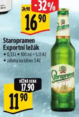 Albert Staropramen Exportní ležák nabídka