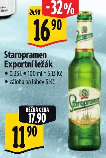 Albert Staropramen Exportní ležák nabídka