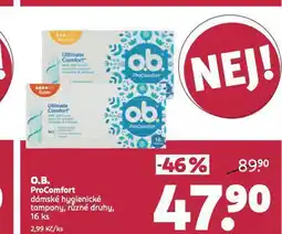 Rossmann O.b. comfort tampony nabídka