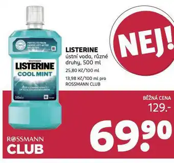 Rossmann Listerine ústní voda nabídka