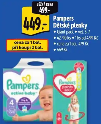 Albert PAMPERS Dětské plenky nabídka