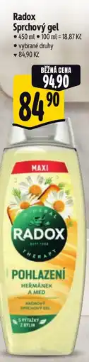 Albert RADOX Sprchový gel nabídka