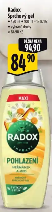 Albert RADOX Sprchový gel nabídka