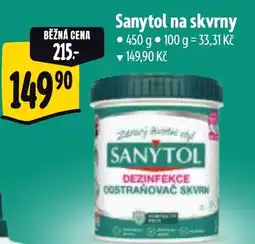 Albert SANYTOL na skvrny nabídka