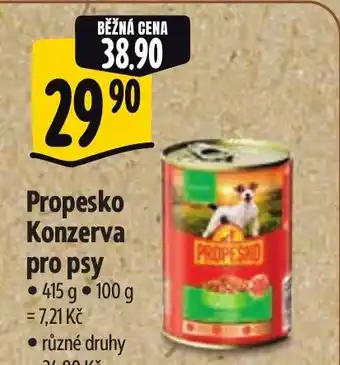 Albert PROPESKO Konzerva pro psy nabídka