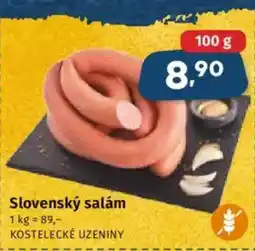 Coop Slovenský salám nabídka