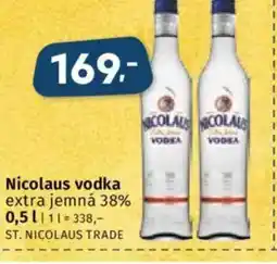 Coop Nicolaus vodka nabídka