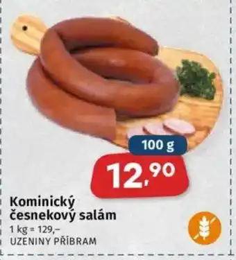 Coop Kominický česnekový salám nabídka