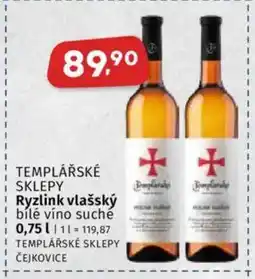 Coop TEMPLÁŘSKÉ SKLEPY Ryzlink vlašský nabídka