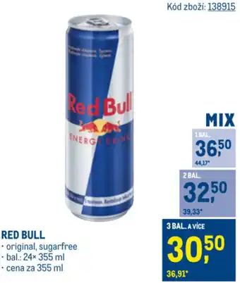 Makro RED BULL nabídka