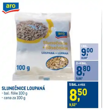 Makro Slunečnice loupaná nabídka