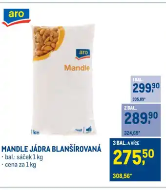 Makro Mandle jádra blanšírovaná nabídka