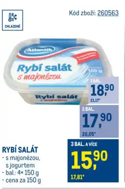 Makro Rybí salát nabídka