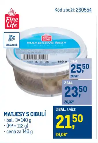 Makro Matjesy s cibulí nabídka