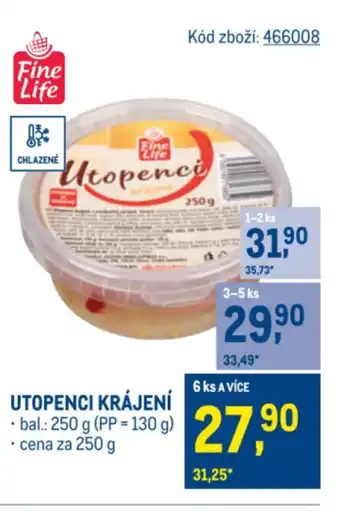 Makro Utopenci krájení nabídka