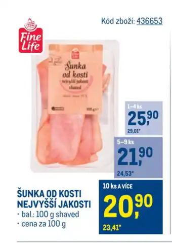 Makro Šunka od kosti nejvyšší jakosti nabídka