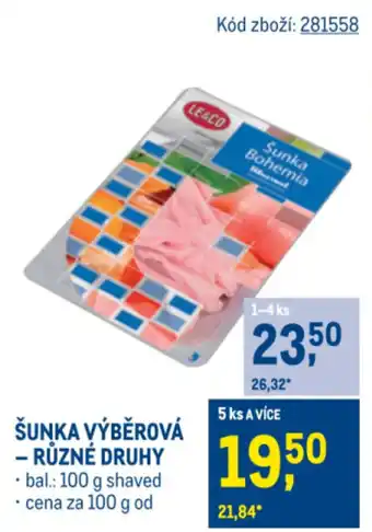 Makro Šunka výběrová nabídka