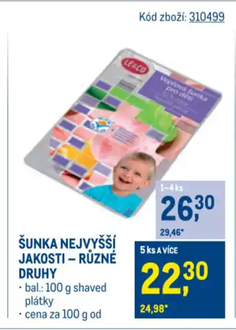 Makro Šunka nejvyšší jakosti nabídka