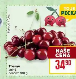 Billa Třešně volné cena za 100g nabídka