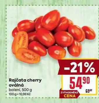 Billa Rajčata cherry oválná balení, 500 g nabídka