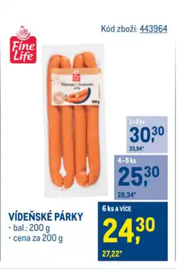 Makro Vídeňské párky nabídka