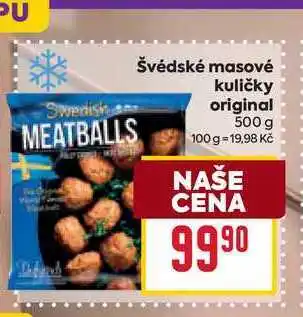 Billa Švédské masové kuličky original 500 g nabídka