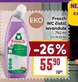 Billa Frosch WC čistič levandule 750 ml nabídka