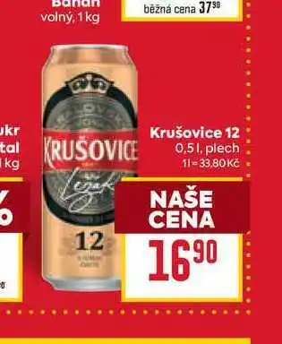 Billa KRUŠOVICE 0,51, plech nabídka